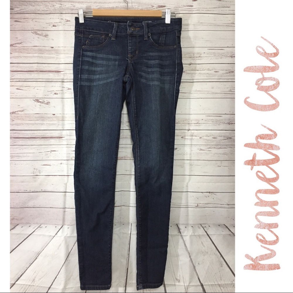 Kenneth Cole Dark Wash Stretch Skinny Jeans Small